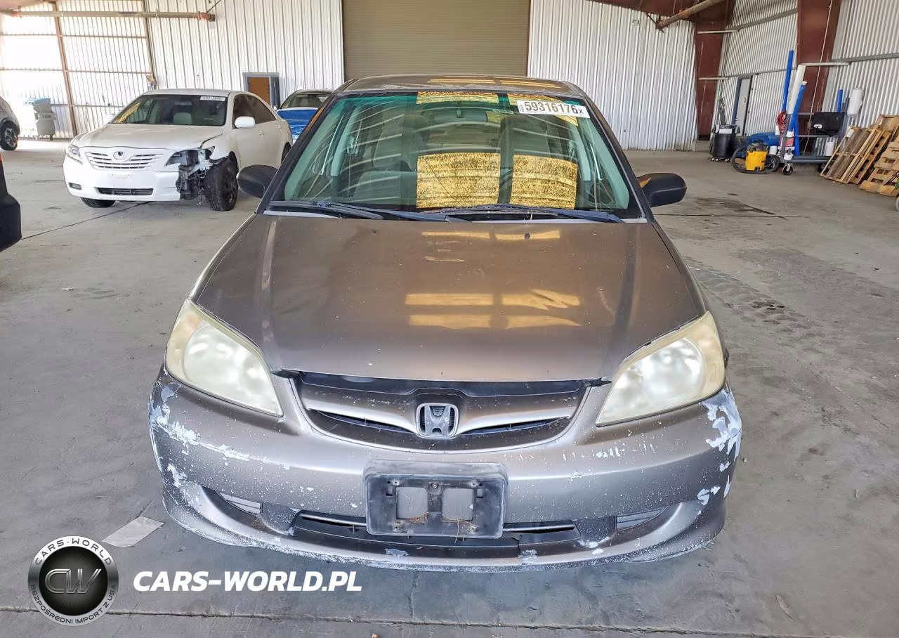 2005 Honda Civic Dx Vp VIN:1HGES16345L022131 - 5