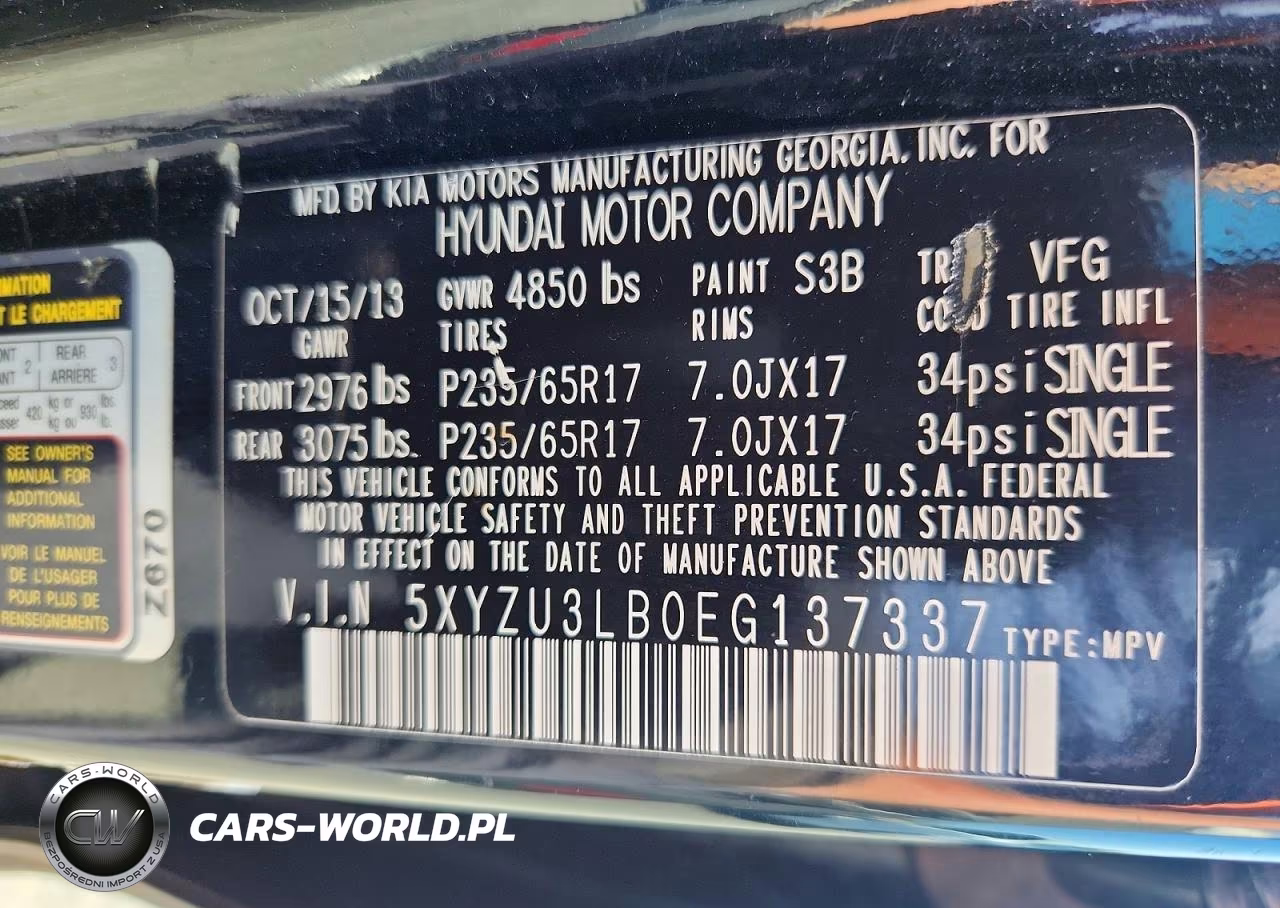 2014 Hyundai Santa Fe Sport 2.4L VIN:5XYZU3LB0EG137337 - 13