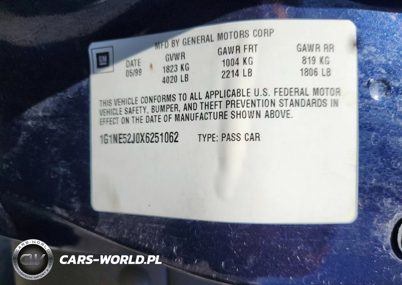 1999 Chevrolet Malibu Ls VIN:1G1NE52J0X6251062 - 12