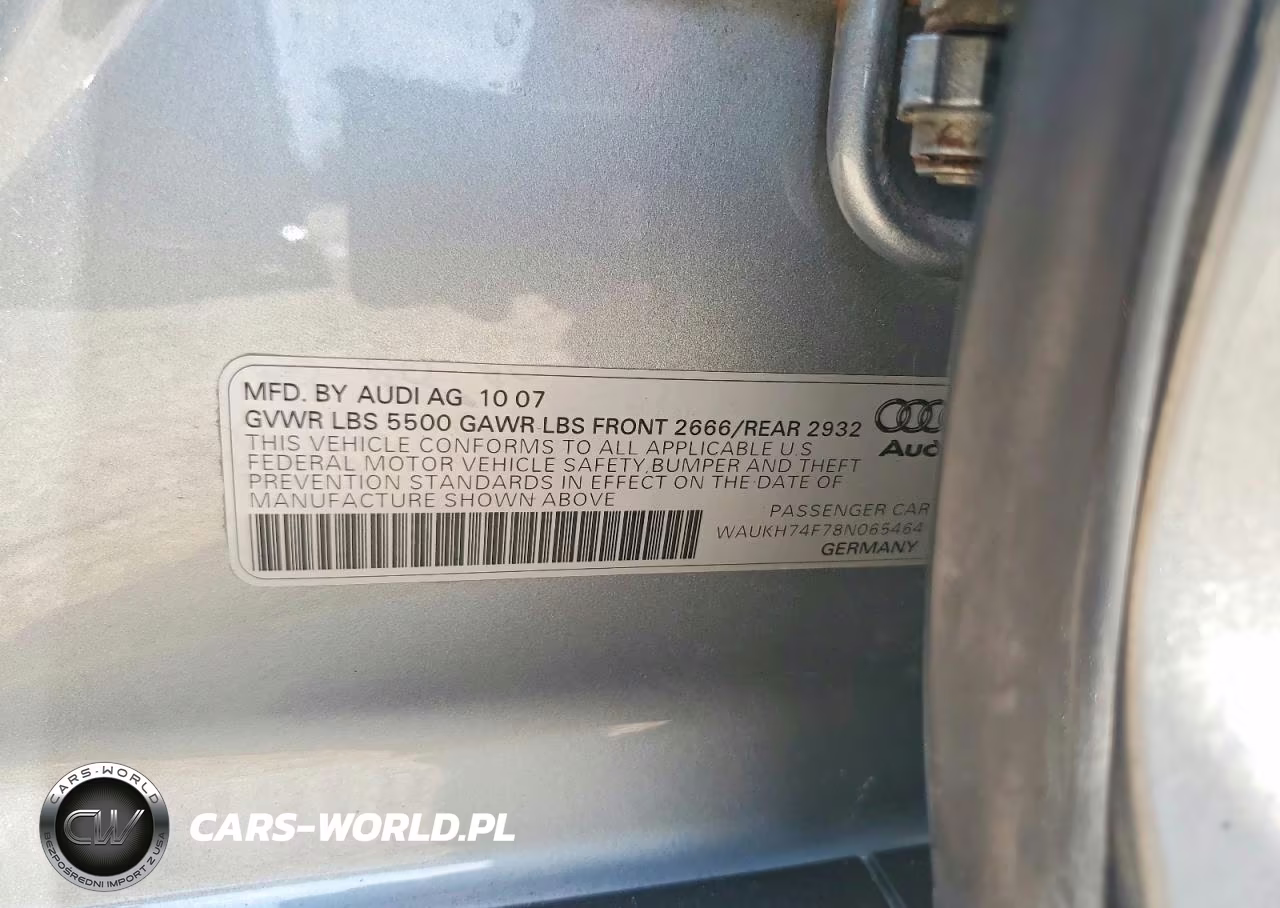 2008 Audi A6 Avant Quattro VIN:WAUKH74F78N065464 - 13