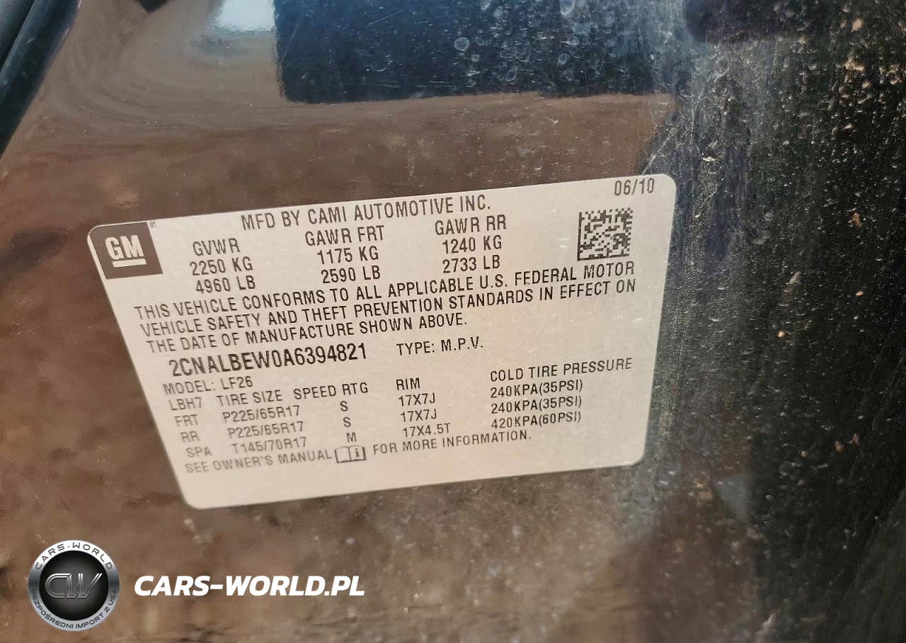 2010 Chevrolet Equinox Ls VIN:2CNALBEW0A6394821 - 13