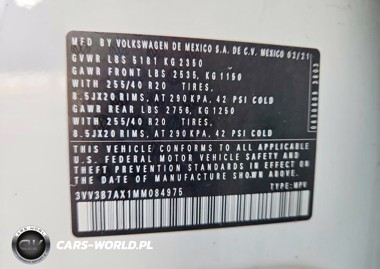 2021 Volkswagen Tiguan Se VIN:3VV3B7AX1MM084975 - 12
