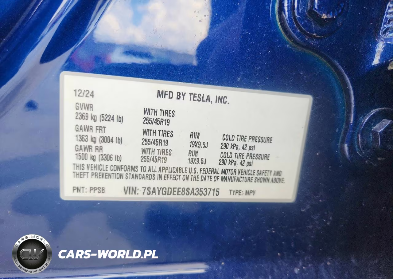 2025 Tesla Model Y VIN:7SAYGDEE8SA353715 - 12