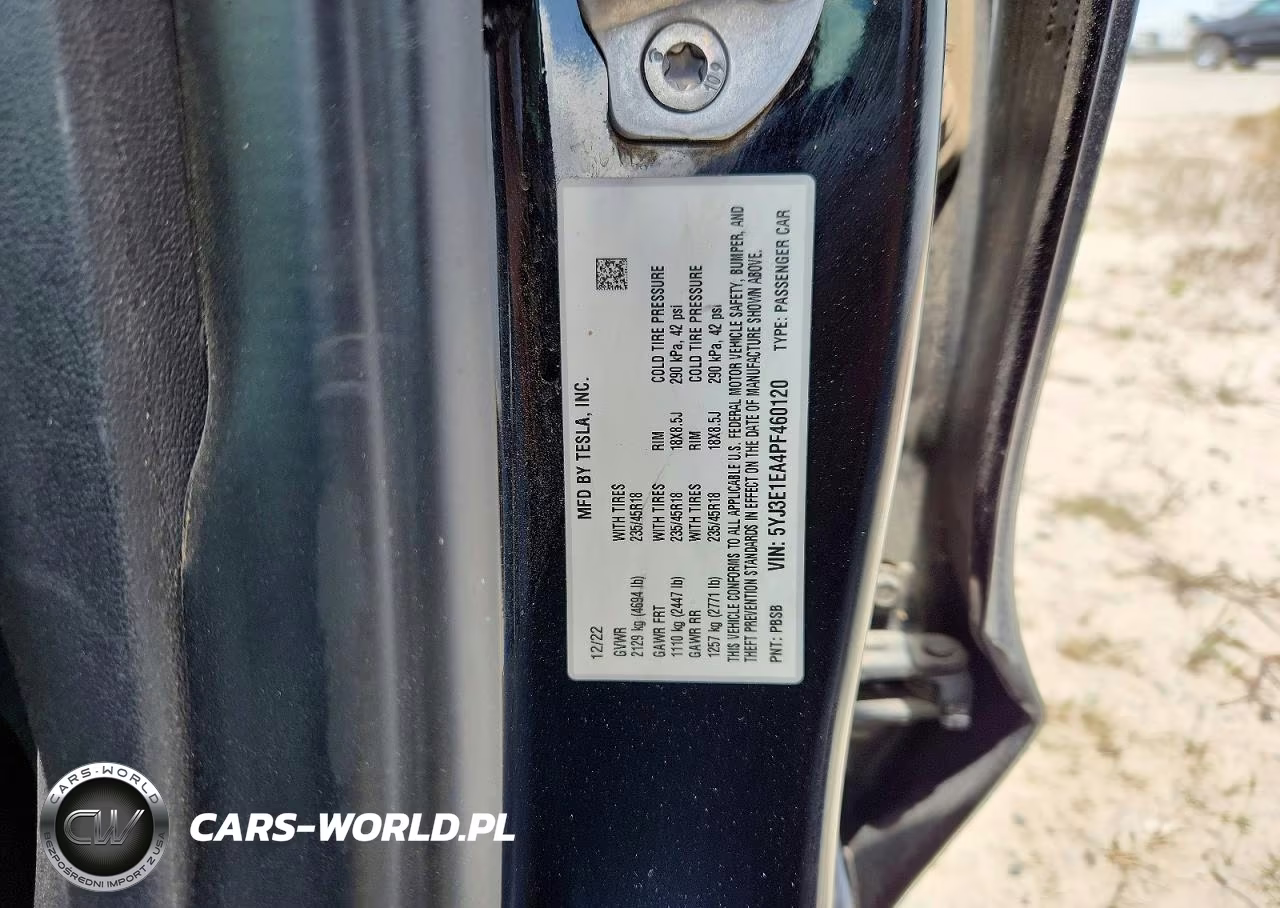 2023 Tesla Model 3 VIN:5YJ3E1EA4PF460120 - 12