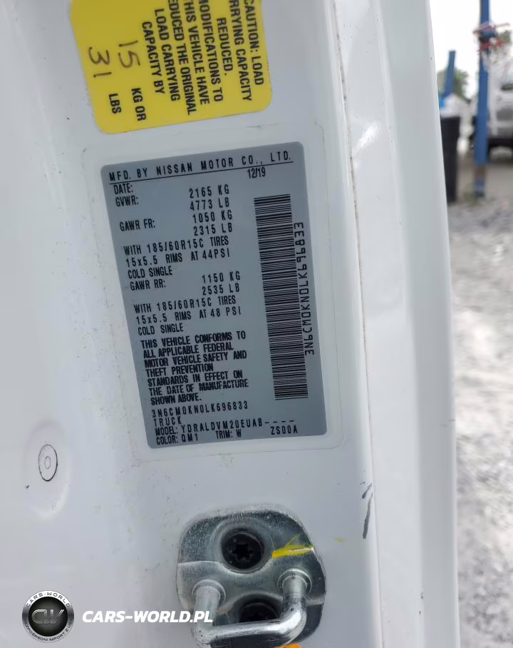2020 Nissan Nv200 2.5S VIN:3N6CM0KN0LK696833 - 13