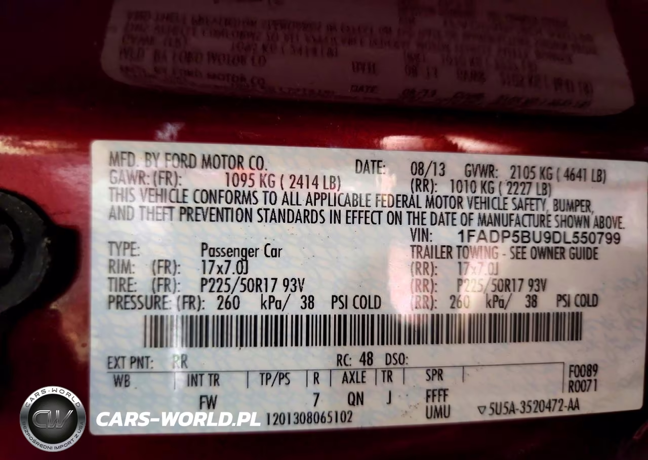 2013 Ford C-Max Sel VIN:1FADP5BU9DL550799 - 12
