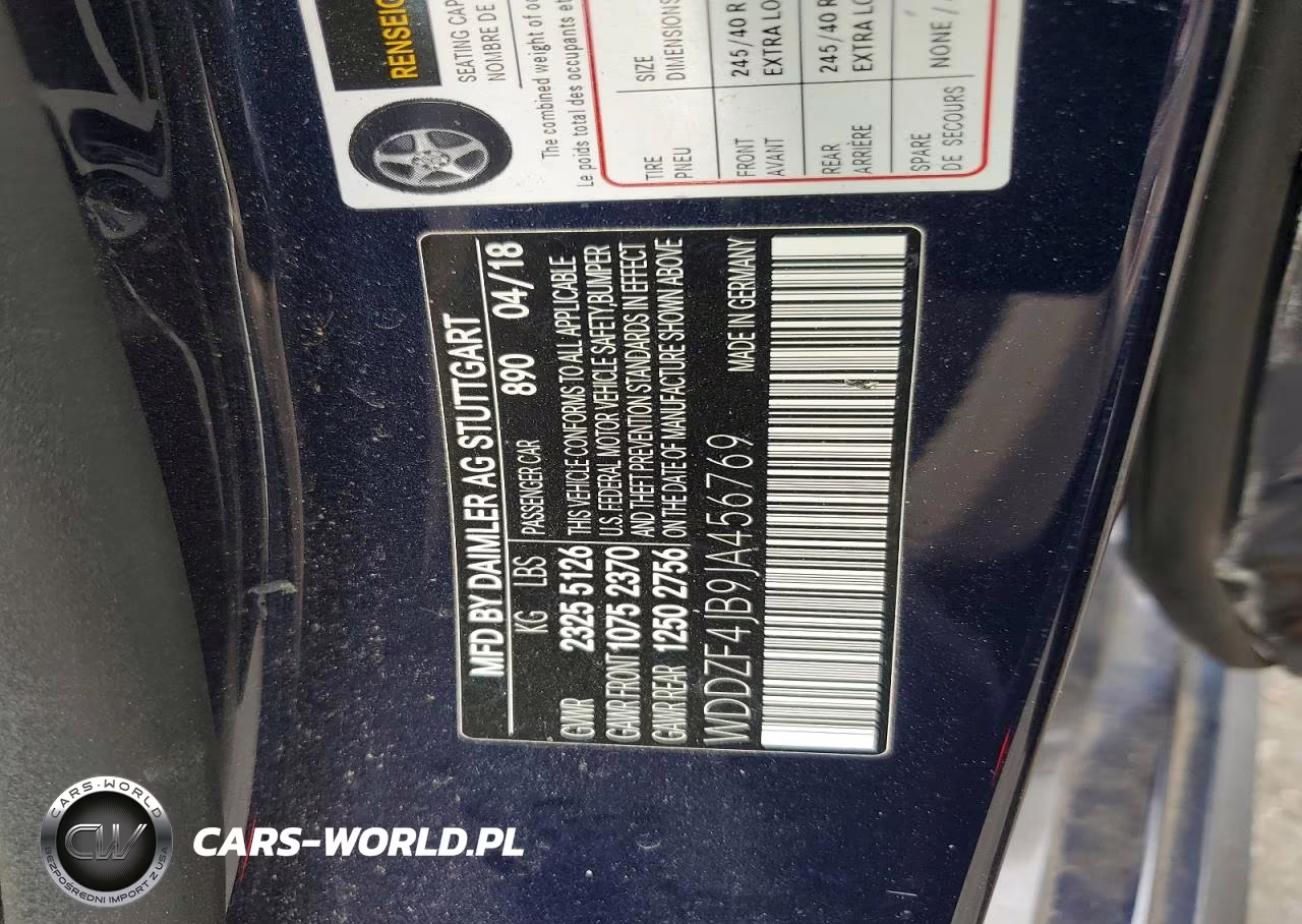 2018 Mercedes-Benz E 300 VIN:WDDZF4JB9JA456769 - 12