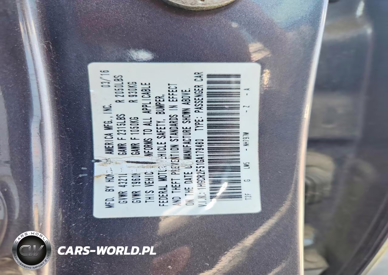 2016 Honda Accord Sport VIN:1HGCR2F51GA179480 - 13