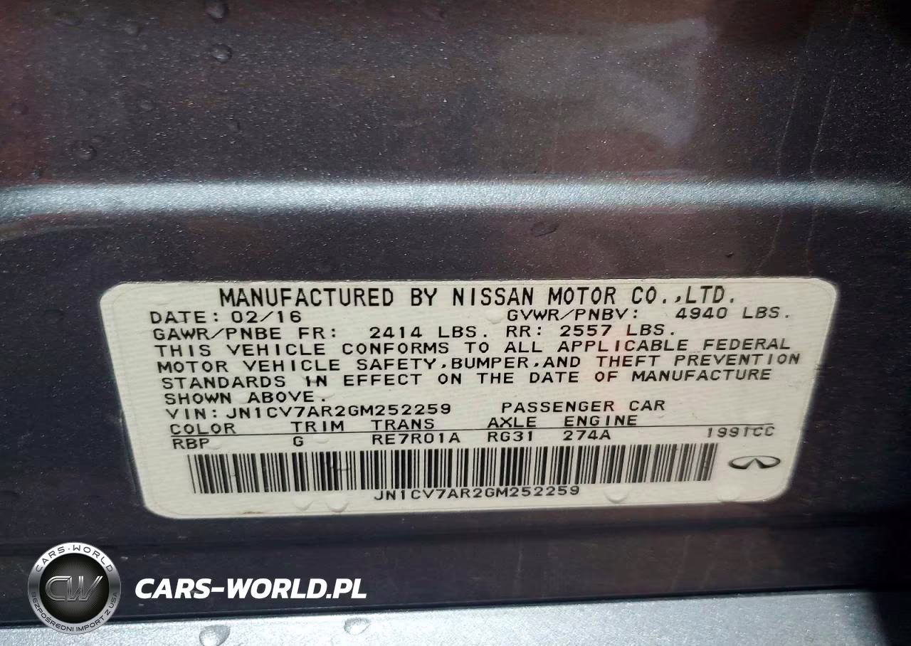 2016 Infiniti Q50 2.0T Premium VIN:JN1CV7AR2GM252259 - 13