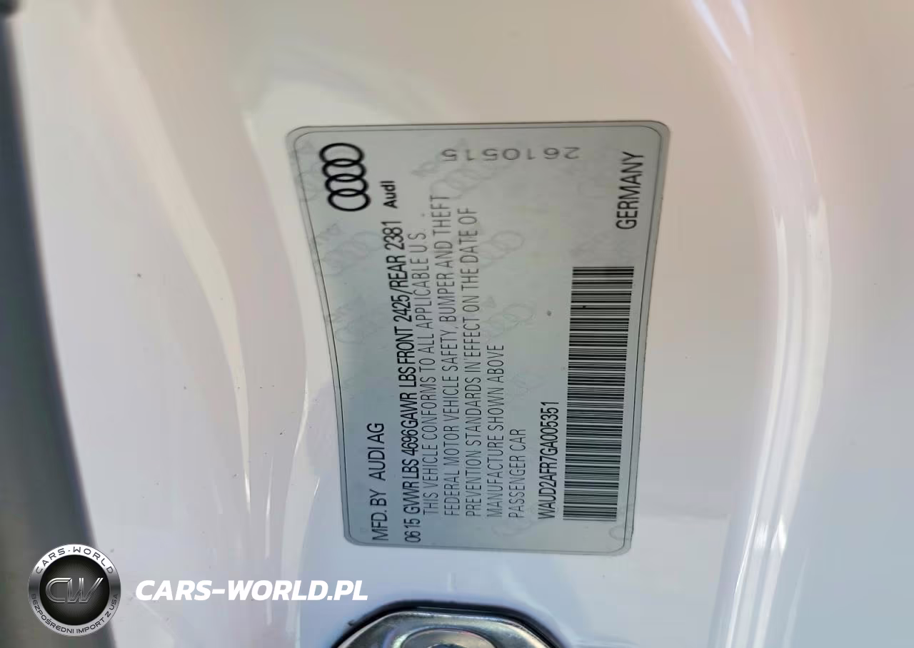 2016 Audi A5 Premium Plus S-Line VIN:WAUD2AFR7GA005351 - 12