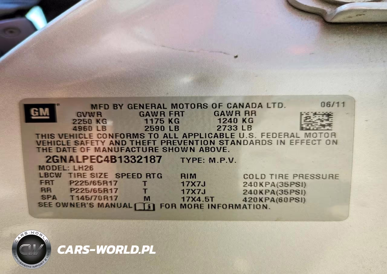 2011 Chevrolet Equinox Lt VIN:2GNALPEC4B1332187 - 13