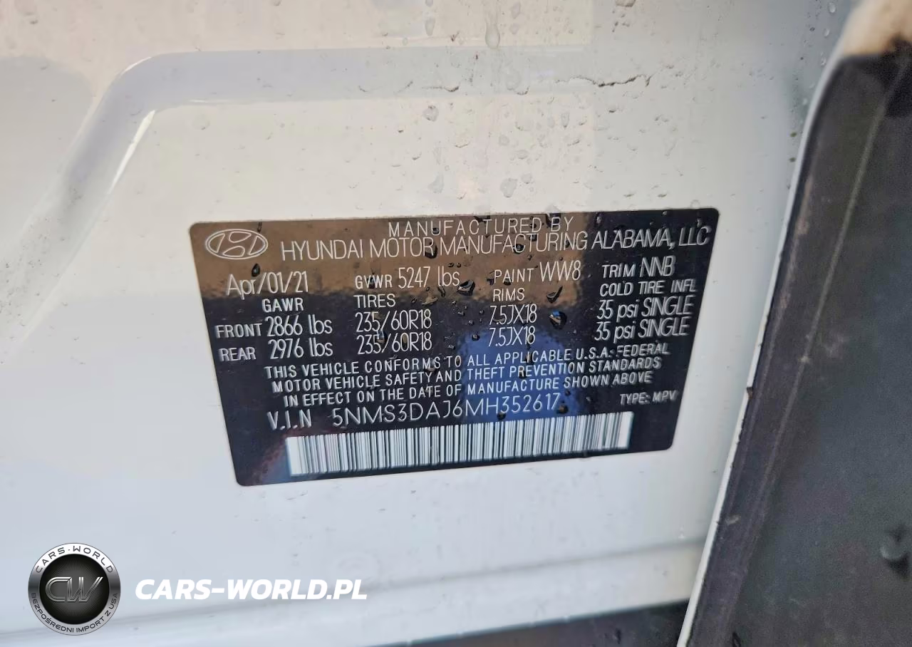 2021 Hyundai Santa Fe Sel VIN:5NMS3DAJ6MH352617 - 12