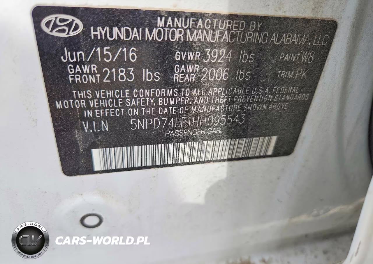 2017 Hyundai Elantra Se Base VIN:5NPD74LF1HH095543 - 12