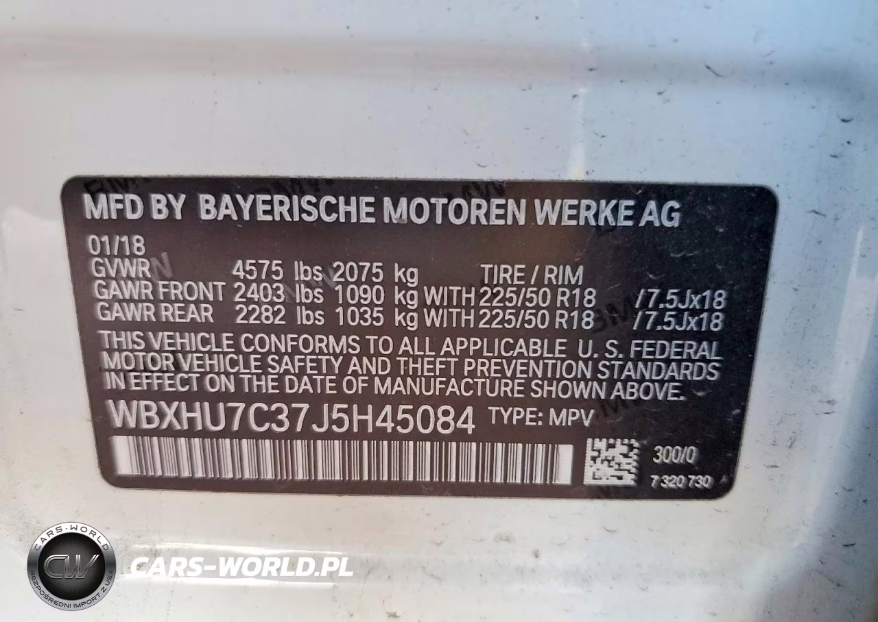2018 BMW X1 Sdrive28I VIN:WBXHU7C37J5H45084 - 13