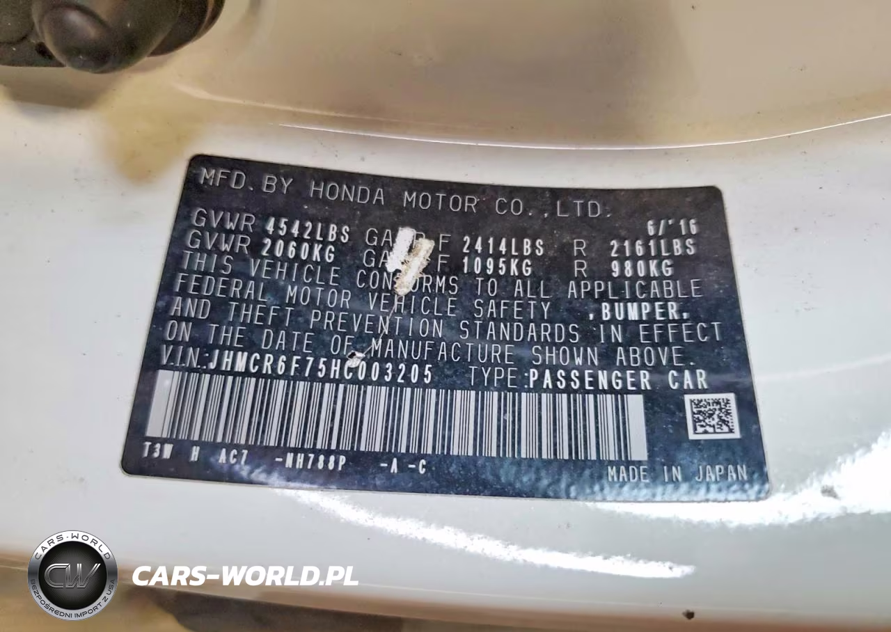 2017 Honda Accord Touring Hybrid VIN:JHMCR6F75HC003205 - 12