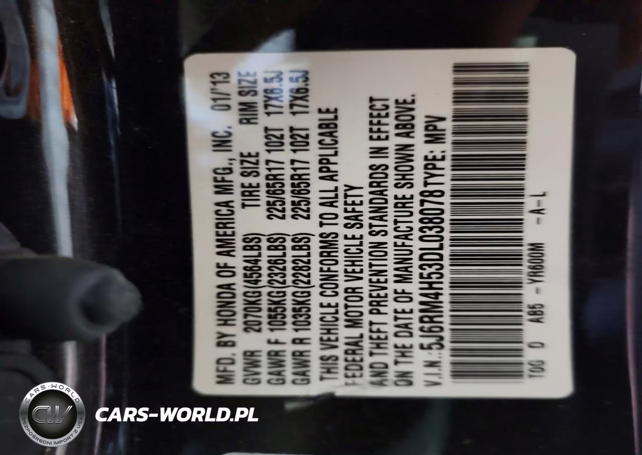2013 Honda Cr-V Ex VIN:5J6RM4H53DL038078 - 13
