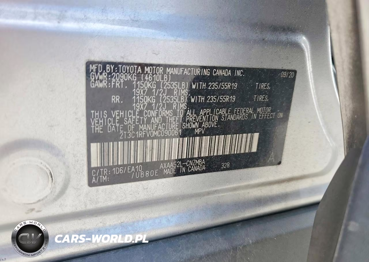 2021 Toyota Rav4 Xle Premium VIN:2T3C1RFV0MC090061 - 12
