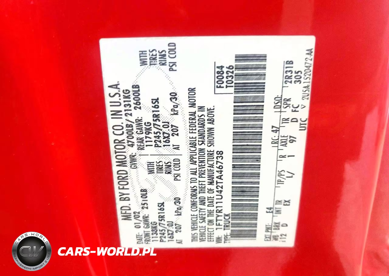 2002 Ford Ranger VIN:1FTYR11U42TA46738 - 12