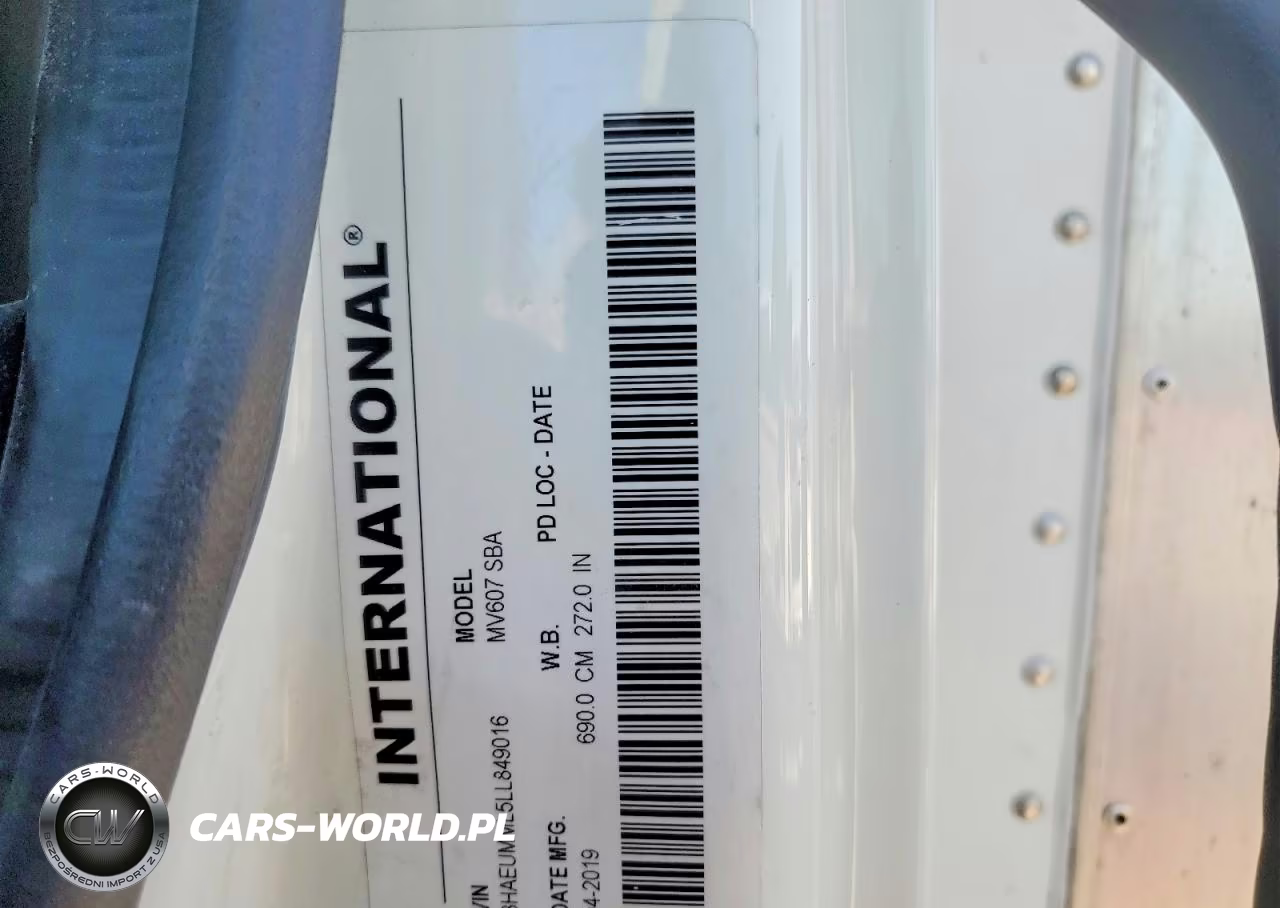 2020 International Mv607 Box Truck VIN:3HAEUMML5LL849016 - 10