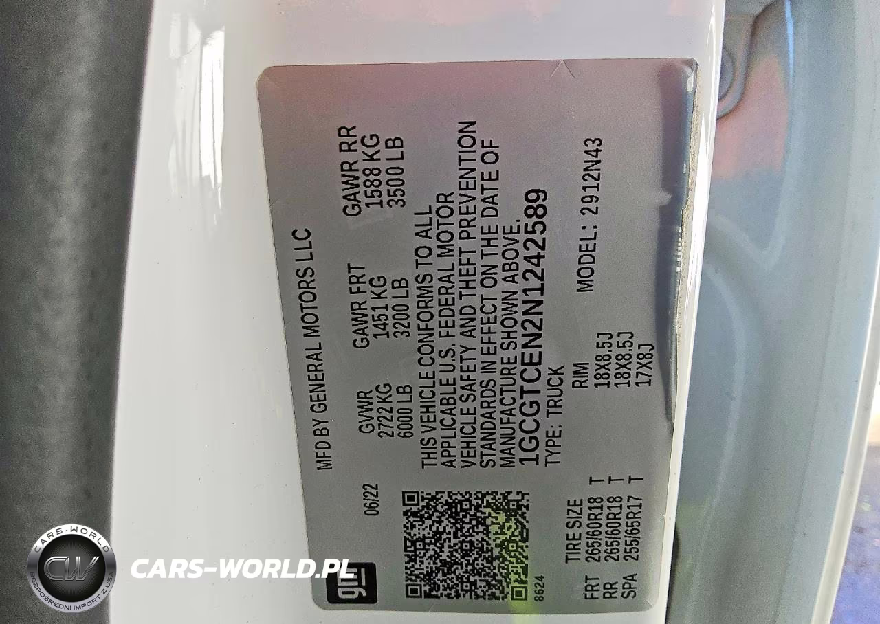 2022 Chevrolet Colorado Lt VIN:1GCGTCEN2N1242589 - 13