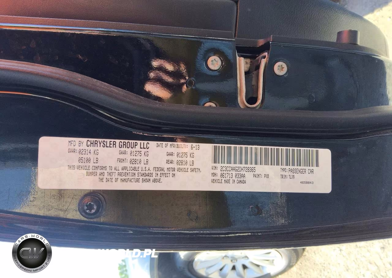 2013 Chrysler 300 VIN:2C3CCAAG2DH728365 - 12
