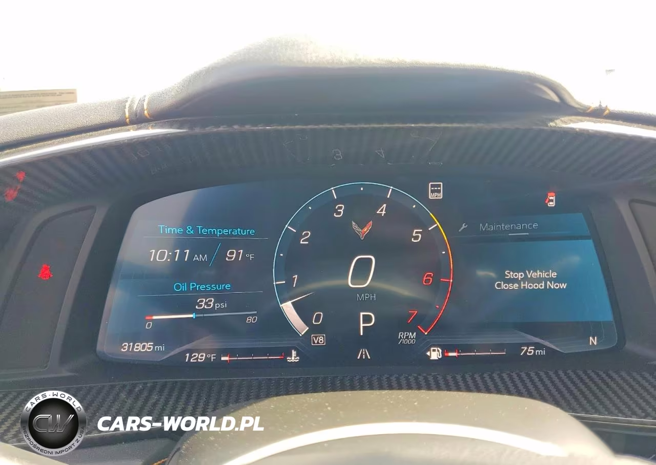 2021 Chevrolet Corvette Stingray 2Lt VIN:1G1YB2D44M5125574 - 9