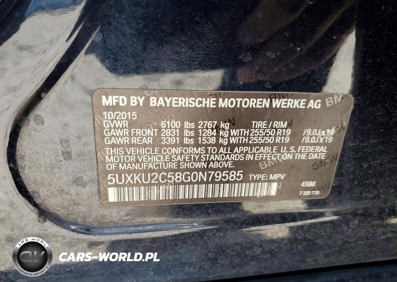 2016 BMW X6 xDrive35I VIN:5UXKU2C58G0N79585 - 13