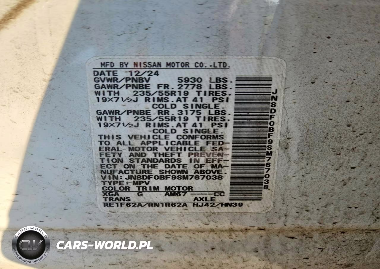 2025 Nissan Ariya Engage+ E-4Orce VIN:JN8DF0BF9SM767038 - 14
