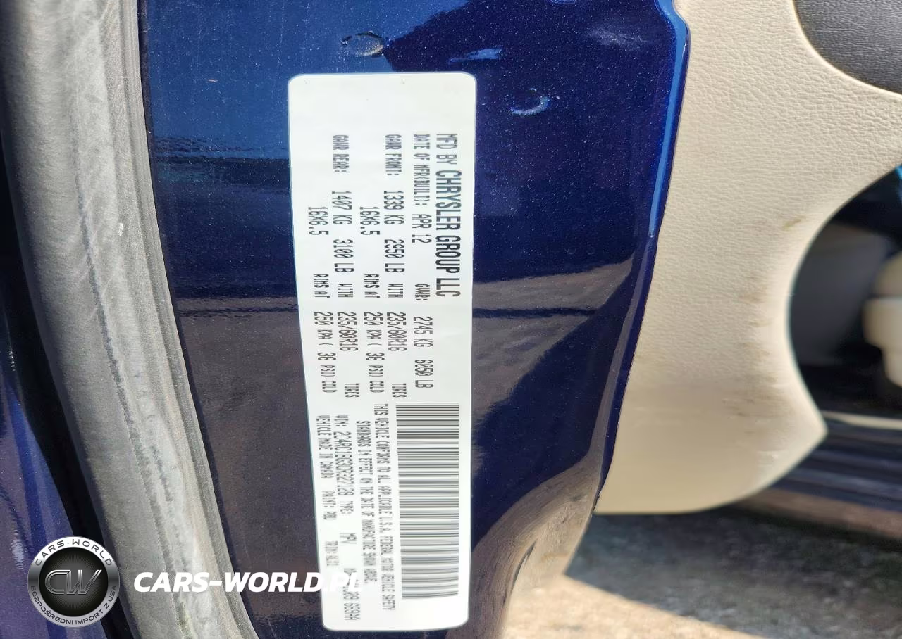 2012 Chrysler Town & Country Touring VIN:2C4RC1BG3CR327128 - 13