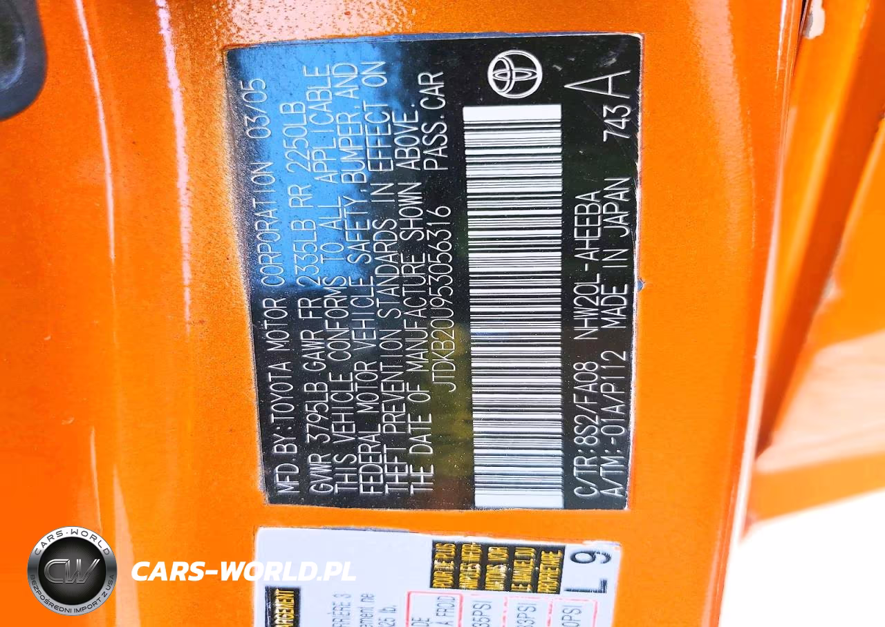 2005 Toyota Prius Base VIN:JTDKB20U953056316 - 12
