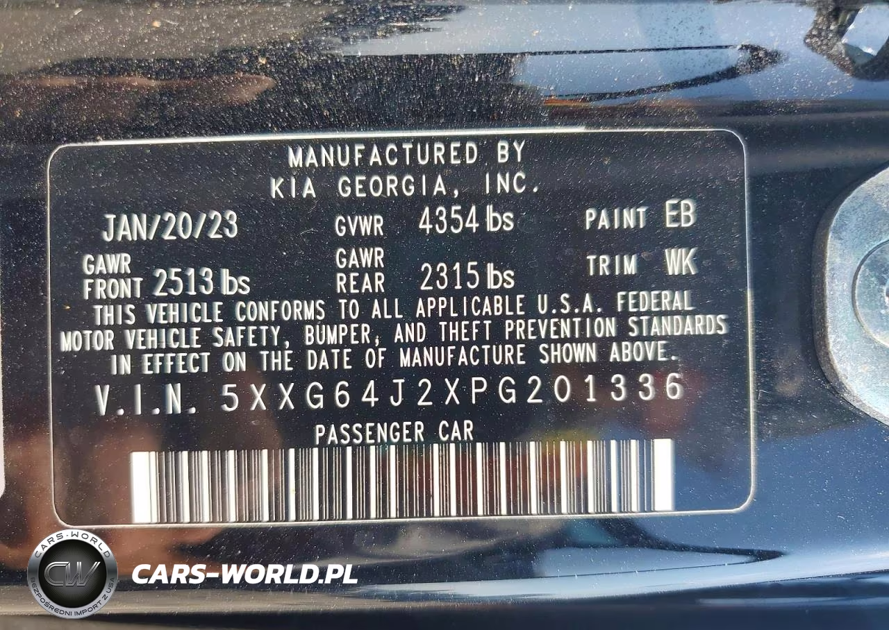 2023 Kia K5 Gt Line VIN:5XXG64J2XPG201336 - 12