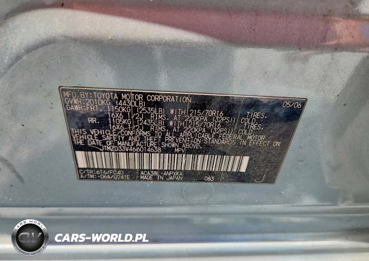 2006 Toyota Rav4 Base VIN:JTMZD33V466014638 - 12
