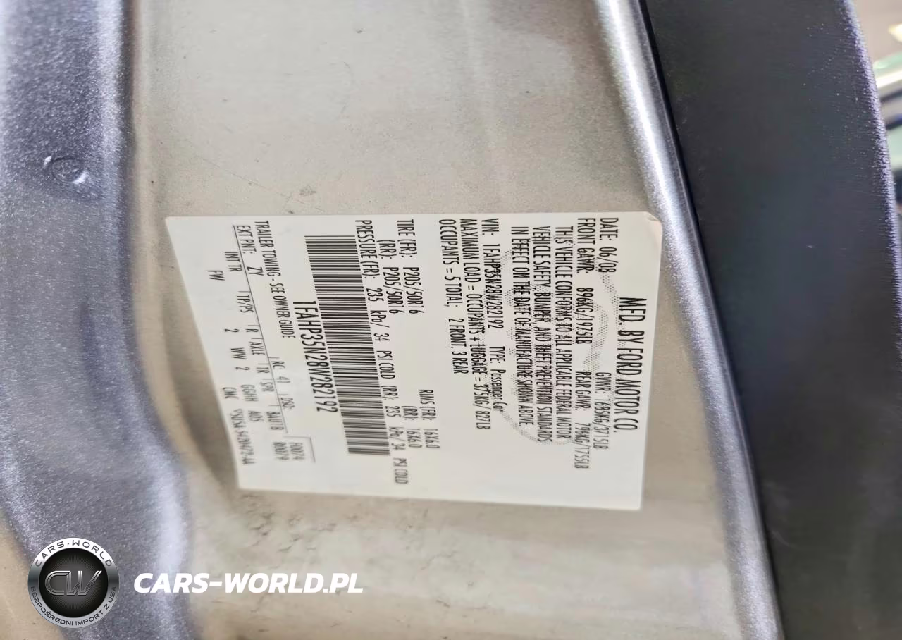 2008 Ford Focus Se VIN:1FAHP35N28W282192 - 12