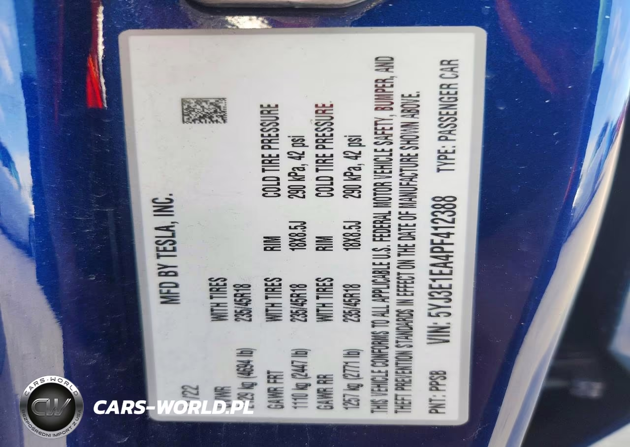 2023 Tesla Model 3 VIN:5YJ3E1EA4PF412388 - 12