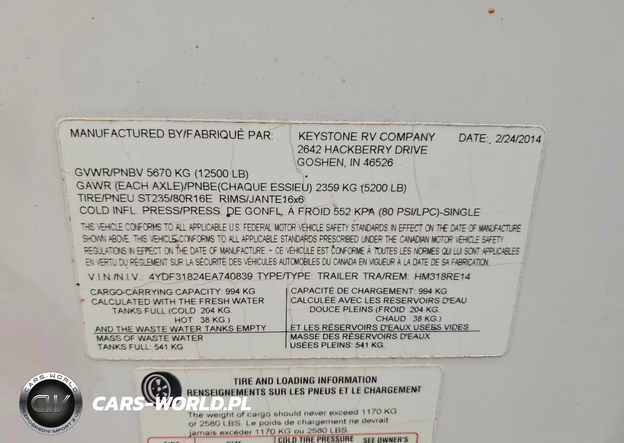 2014 Keystone Montana Camper VIN:4YDF31824EA740839 - 10