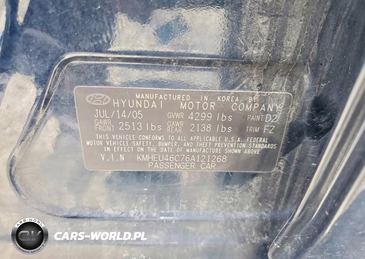 2006 Hyundai Sonata Gls VIN:KMHEU46C76A121268 - 12