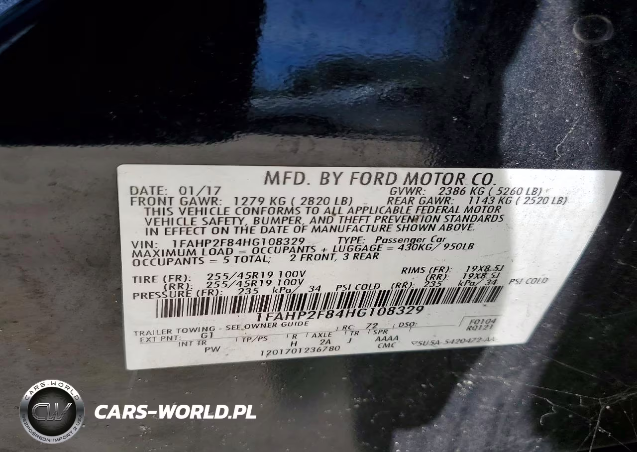 2017 Ford Taurus Limited VIN:1FAHP2F84HG108329 - 12