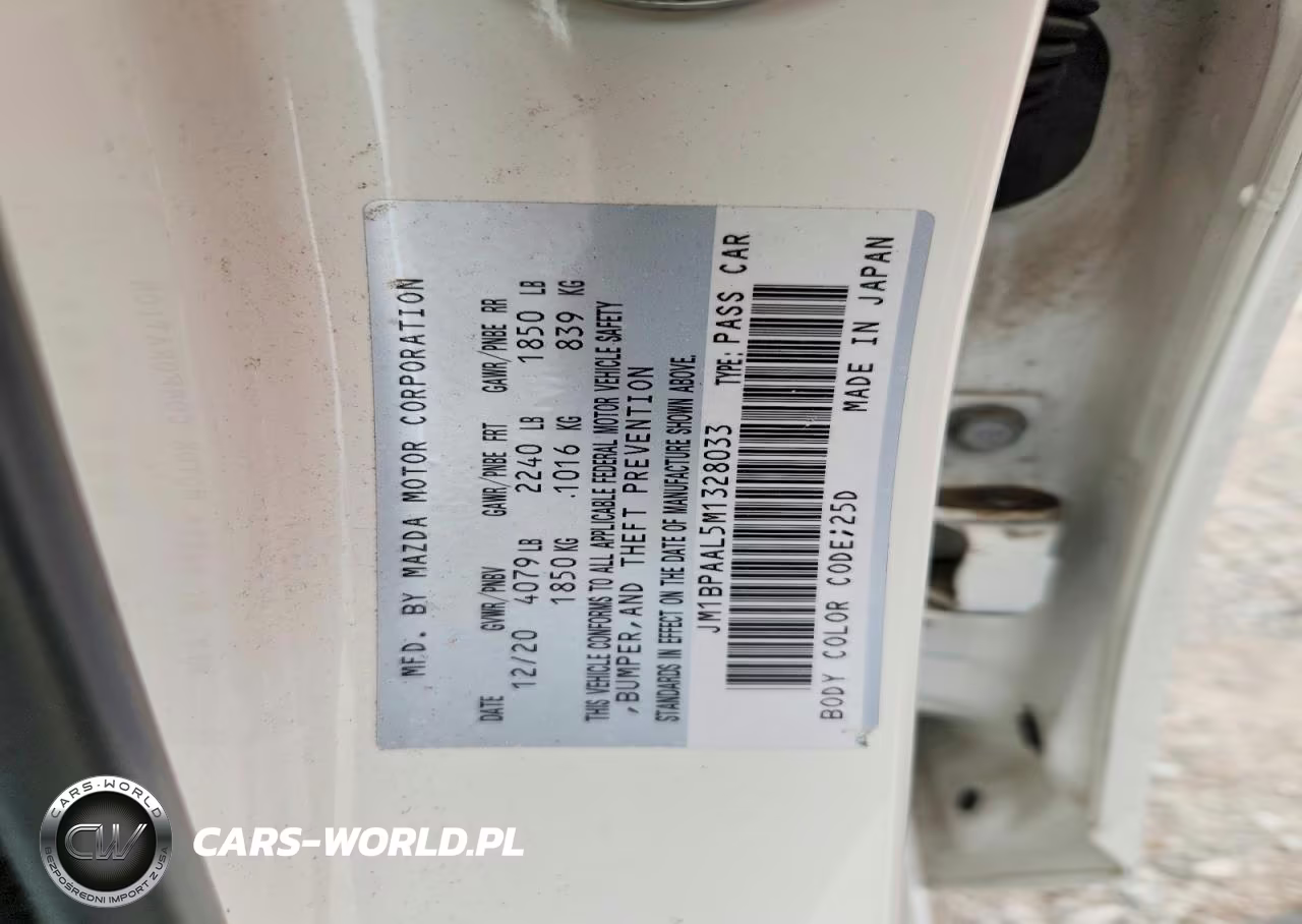 2021 Mazda 3 VIN:JM1BPAAL5M1328033 - 12