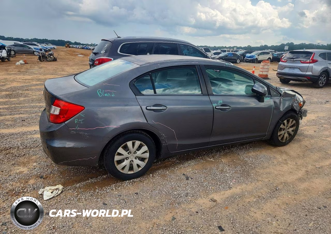 2012 Honda Civic Lx VIN:19XFB2F58CE072272 - 3