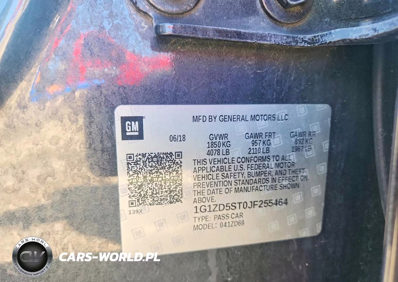 2018 Chevrolet Malibu Lt VIN:1G1ZD5ST0JF255464 - 13
