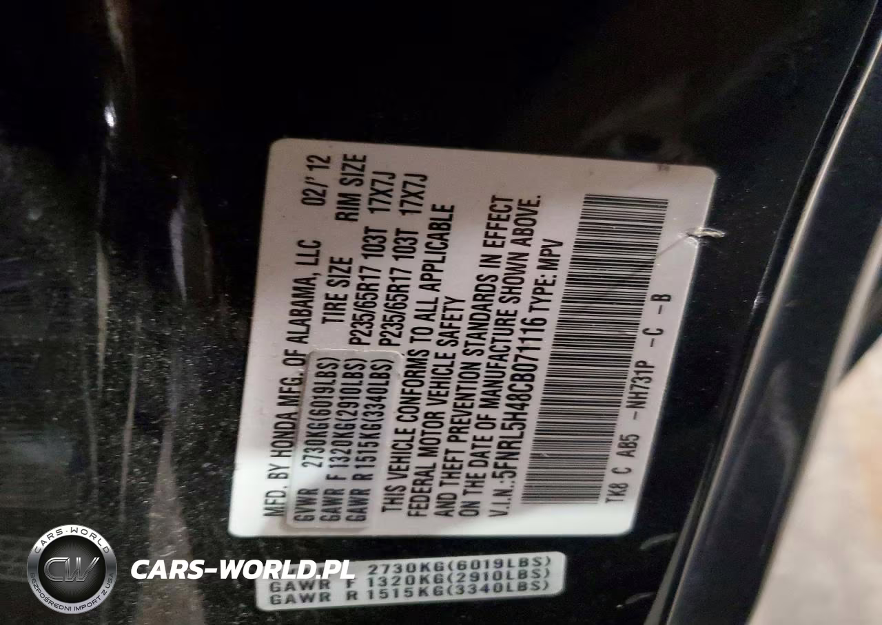 2012 Honda Odyssey Ex VIN:5FNRL5H48CB071116 - 13