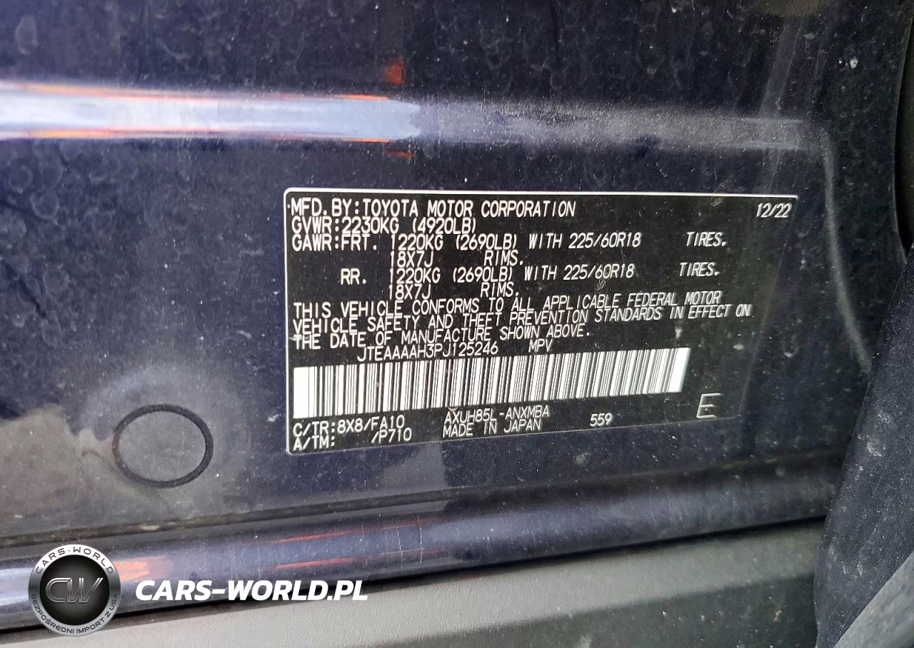 2023 Toyota Venza Le VIN:JTEAAAAH3PJ125246 - 13