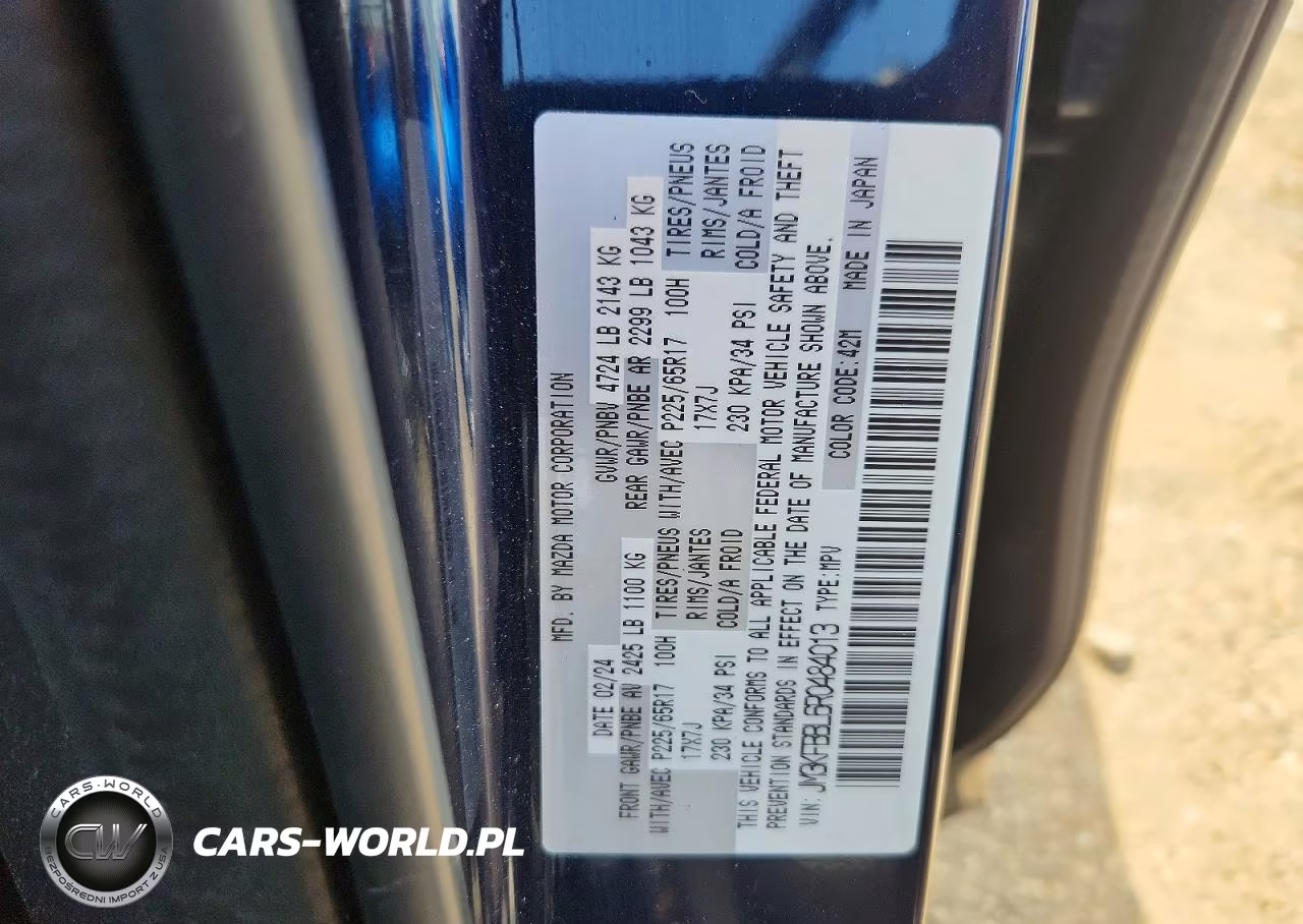 2024 Mazda Cx-5 Select VIN:JM3KFBBL6R0484013 - 12