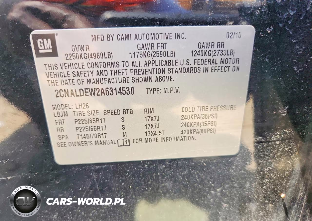 2010 Chevrolet Equinox Lt VIN:2CNALDEW2A6314530 - 13