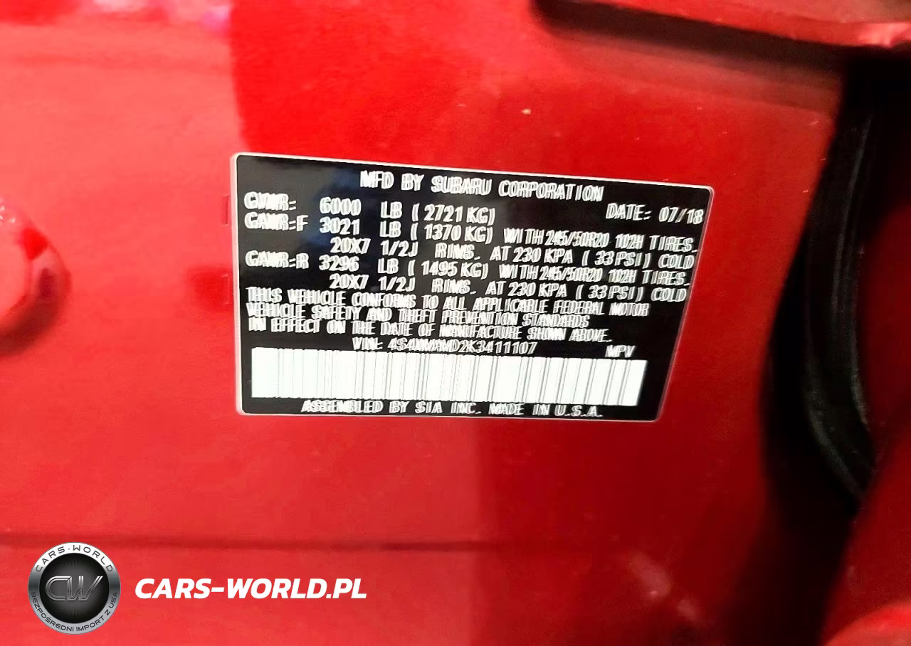 2019 Subaru Ascent Limited VIN:4S4WMAMD2K3411107 - 13