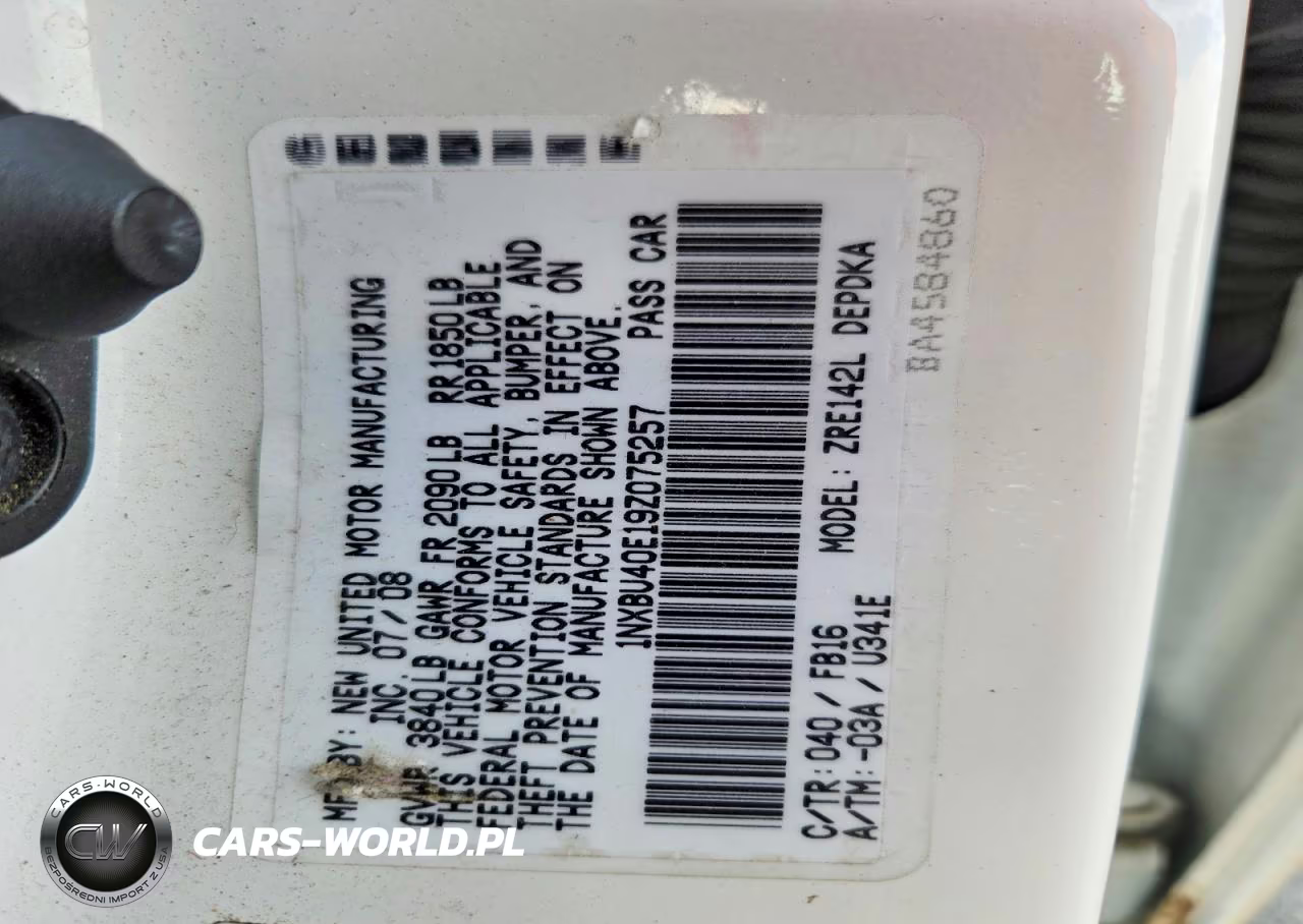 2009 Toyota Corolla Base VIN:1NXBU40E19Z075257 - 12