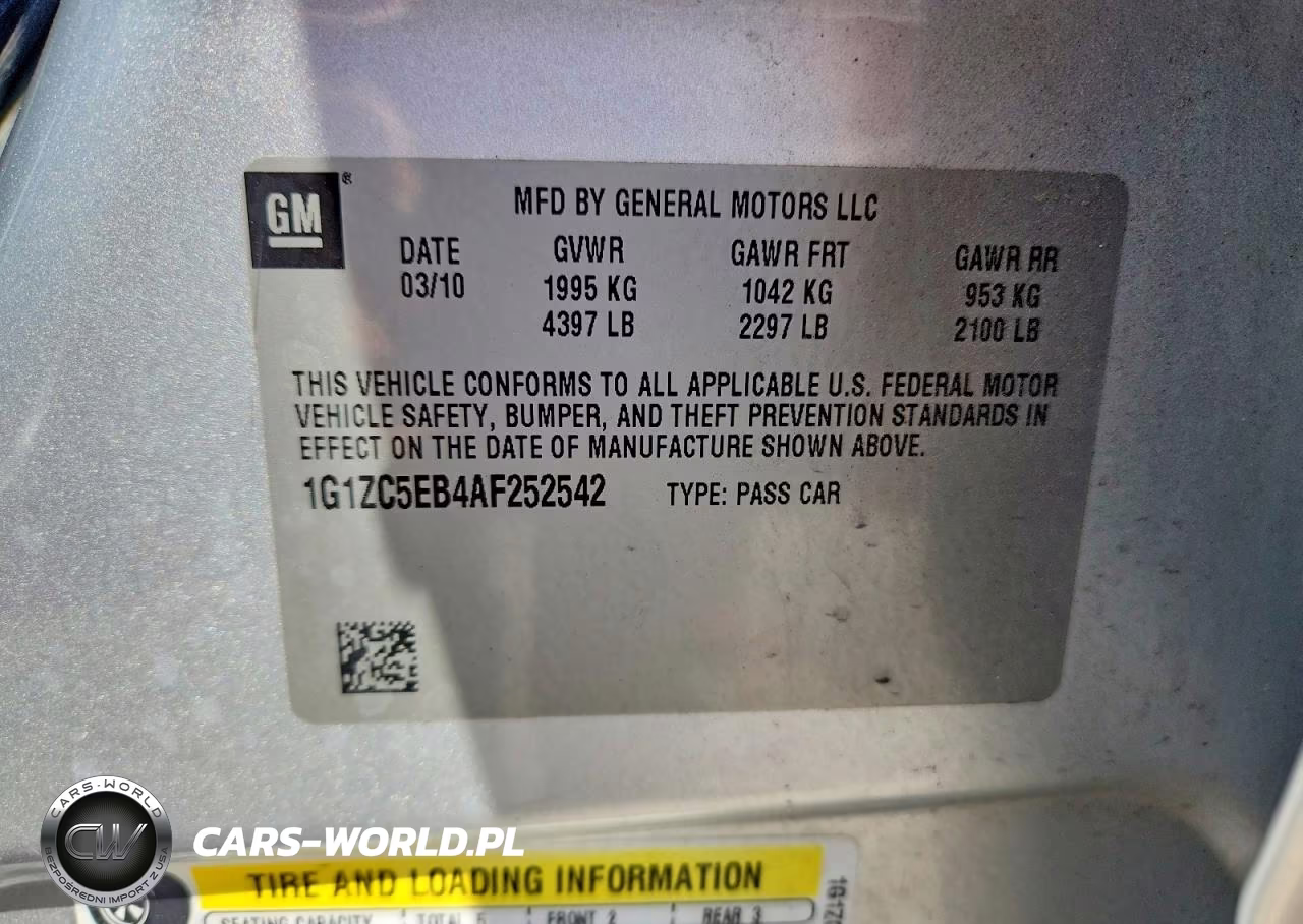 2010 Chevrolet Malibu 1Lt VIN:1G1ZC5EB4AF252542 - 12