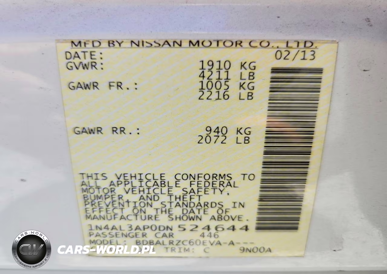 2013 Nissan Altima 2.5 VIN:1N4AL3AP0DN524644 - 12
