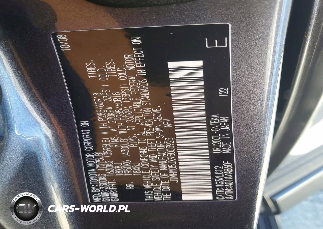 2009 Toyota Land Cruiser Standard VIN:JTMHY05JX95003923 - 13