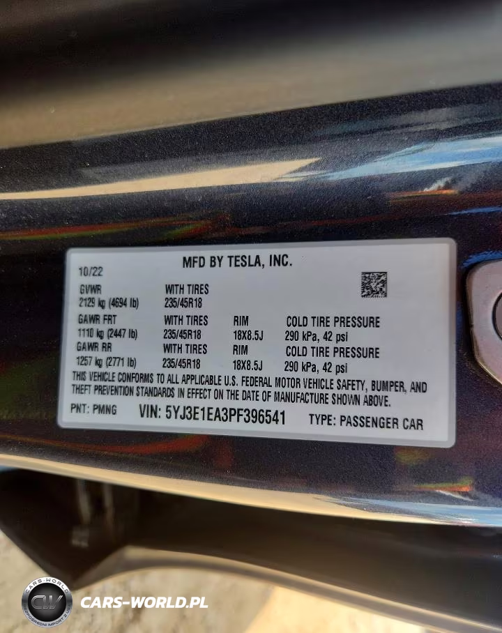 2023 Tesla Model 3 VIN:5YJ3E1EA3PF396541 - 13